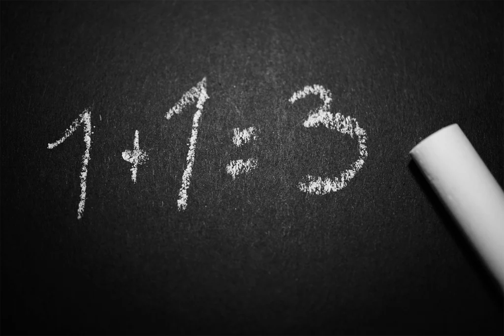 numéro à la craie